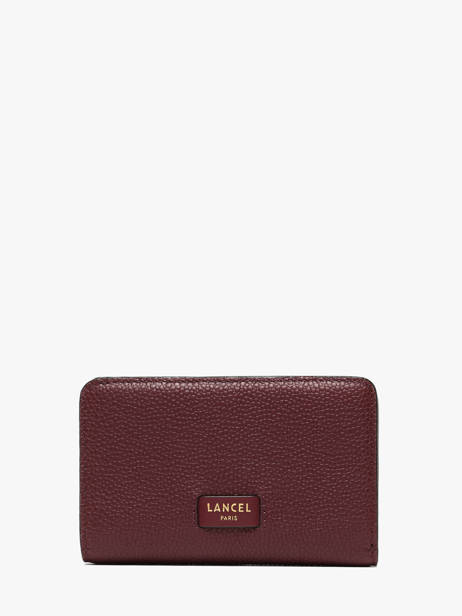 Compact Leather Ninon Zip Wallet Lancel Violet ninon A11123