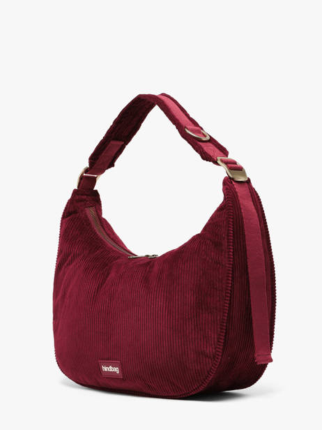 Velvet Bianca Shoulder Bag Hindbag Red velours V other view 1