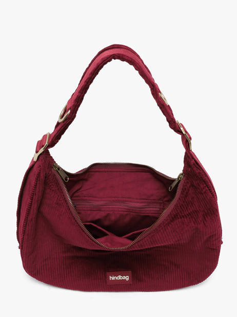Velvet Bianca Shoulder Bag Hindbag Red velours V other view 2