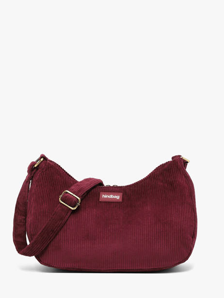 Velvet Rosa Crossbody Bag Hindbag Red velours V