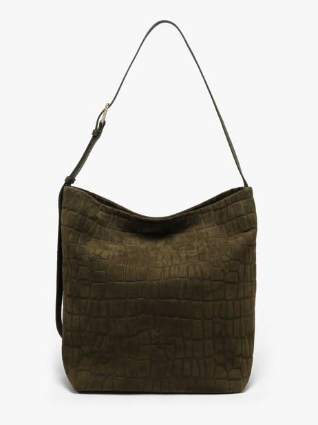 Shoulder Bag Suede Exo Lancaster Green suede exo 65
