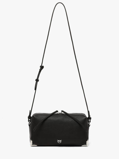 Leather Bauletto Shoulder Bag Pinko Black love bag soft 6761A3CX other view 1
