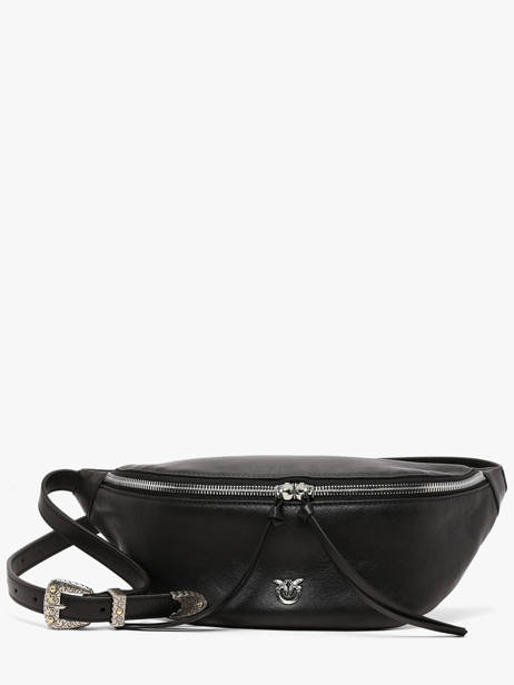 Sac Banane Love Bag Icon Cuir Pinko Noir love bag icon 6724A2JG