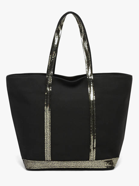 Large Zipped Shoulder Bag Le Cabas Sequins Vanessa bruno Black cabas 1V40409 other view 4
