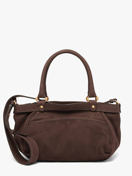 Small Lune Satchel Nubuck Leather Vanessa bruno Brown lune 3V40920 other view 4