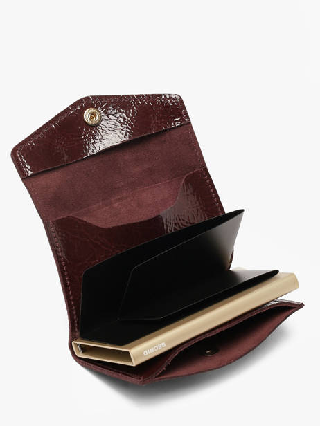 Card Holder Leather Secrid Red naplak ENA other view 2