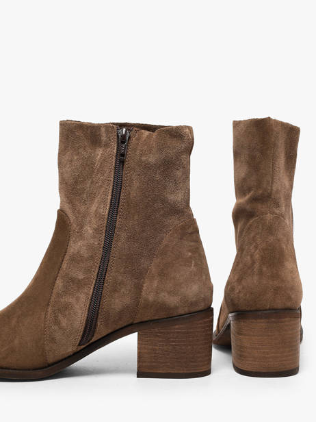 Heeled Boots In Leather Aliwell Brown women A225016 other view 2