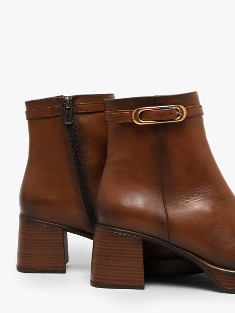 Heeled Boots In Leather Dorking Brown women SK other view 2