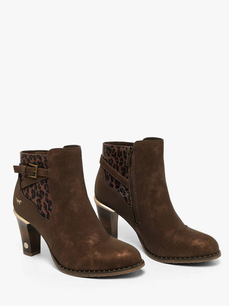 Bottines à Talon Mustang Marron women M0012002 vue secondaire 1