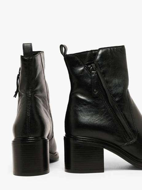 Heeled Boots In Leather Mjus Black women L39214 other view 2