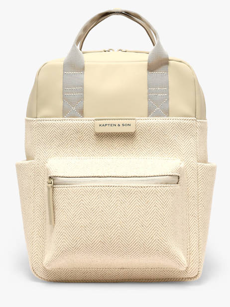1 Compartment Backpack Bergen Small Ibiza Kapten and son Beige ibiza IB