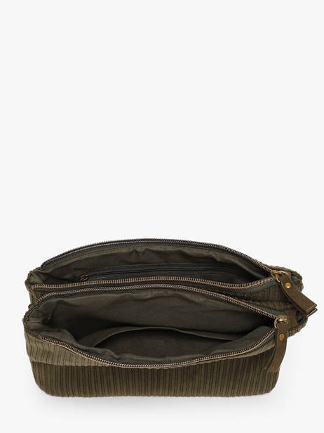 Shoulder Bag Velours Le voyage en panier Green velours AHP309 other view 2