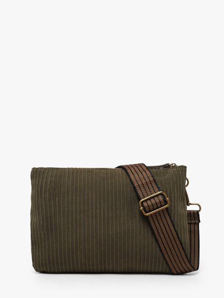 Shoulder Bag Velours Le voyage en panier Green velours AHP309 other view 4
