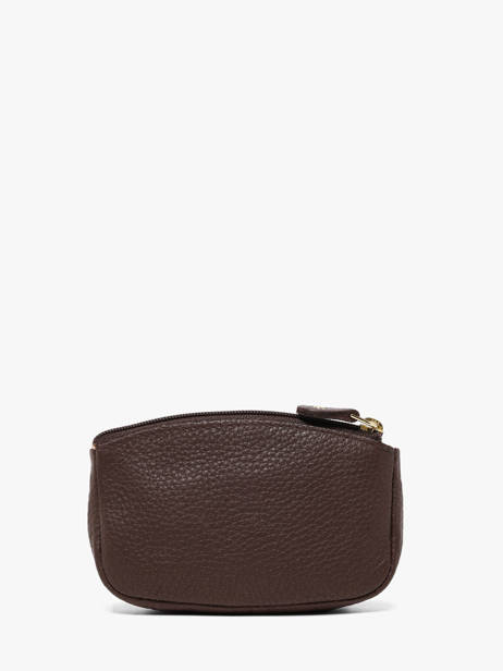 Leather Caviar Coin Purse Crinkles Brown caviar 14036 other view 2