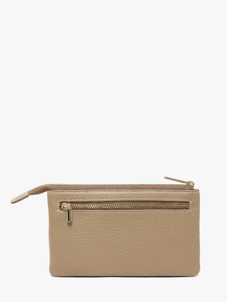 Leather Caviar Wallet Crinkles Beige caviar 14196 other view 2