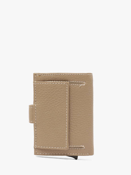Wallet Caviar Leather Crinkles Beige caviar 14600 other view 2