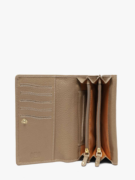 Leather Caviar Wallet Crinkles Beige caviar 14001 other view 1