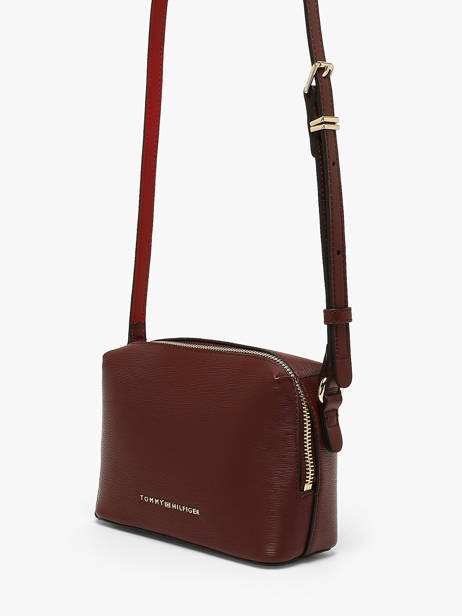 Sac Bandoulière Th Modern Polyurethane Tommy hilfiger Rouge th modern AW19036 vue secondaire 1