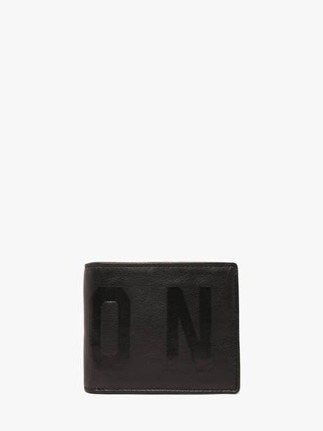 Leather Liam Walleet Rfid Icon Black liam A68