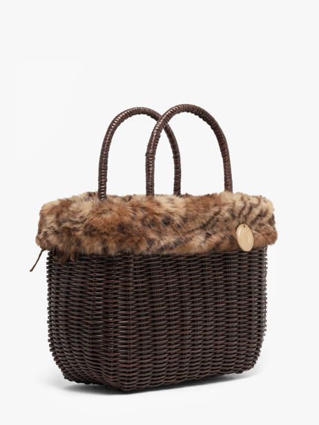 Handbag Doudou Le voyage en panier Brown doudou M other view 1