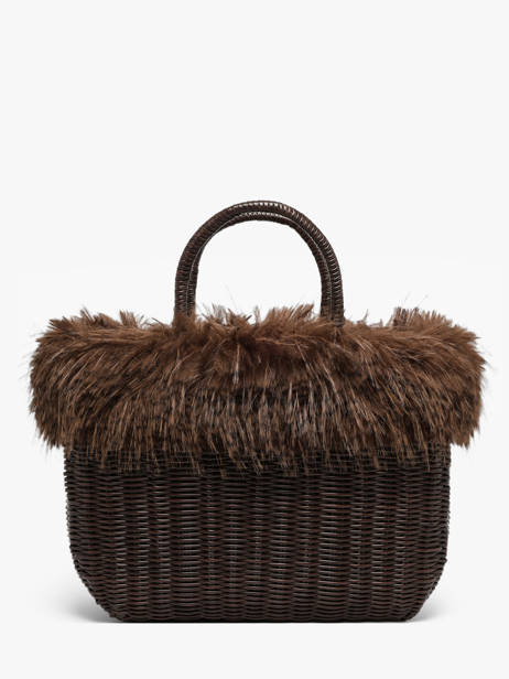 Sac à Main Doudou Polyester Le voyage en panier Marron doudou L vue secondaire 3