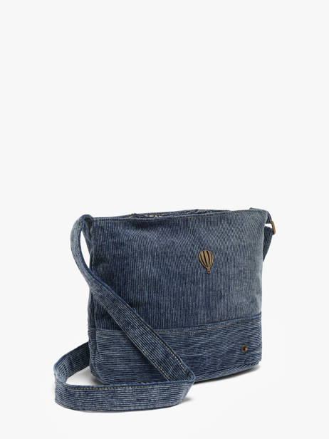 Sac Bandoulière Denim Le voyage en panier Bleu denim AHP338 vue secondaire 1