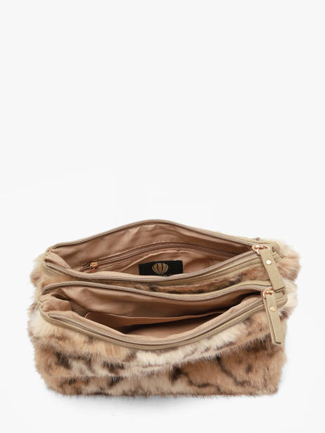 Sac Bandoulière Doudou Le voyage en panier Beige doudou AHP314 vue secondaire 2