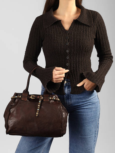 Handbag Poppi Leather Campomaggi Brown poppi 41020ND other view 1
