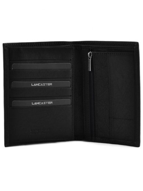 Wallet Leather Lancaster Black soft vintage homme 120-13 other view 3