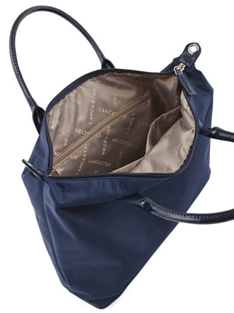 Cabas Basic Vernis Lancaster Bleu basic vernis 66 vue secondaire 6