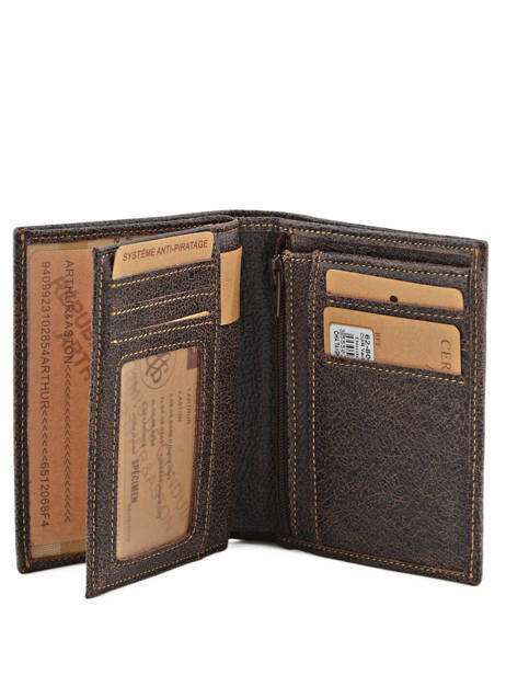 Wallet Leather Arthur & aston Brown destroy 62-800 other view 3