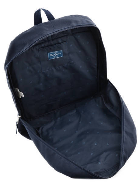Backpack 1 Compartment Pepe jeans Blue mangrove 64223 other view 5