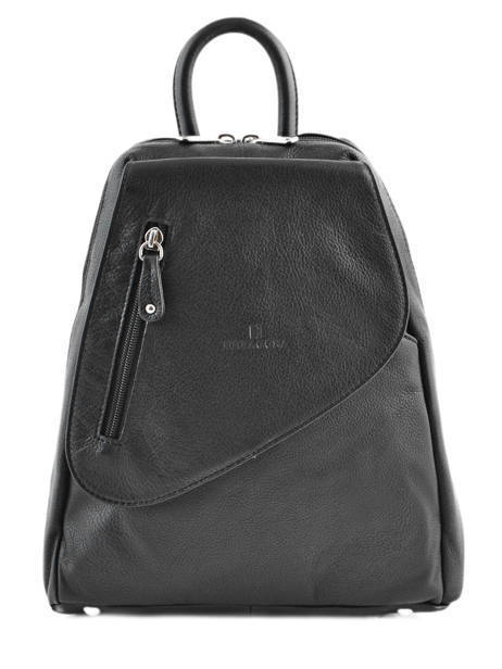 Sac à Dos Cuir Hexagona Noir confort 464783