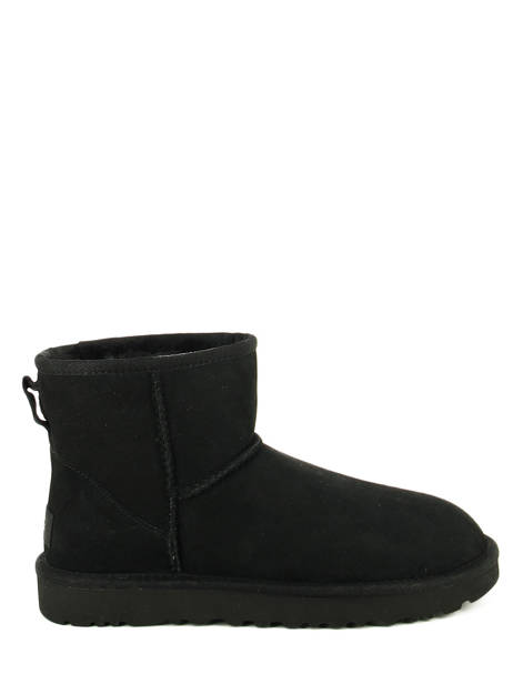 Classic Mini Ii Boots In Leather Ugg Black women 1016222 other view 2