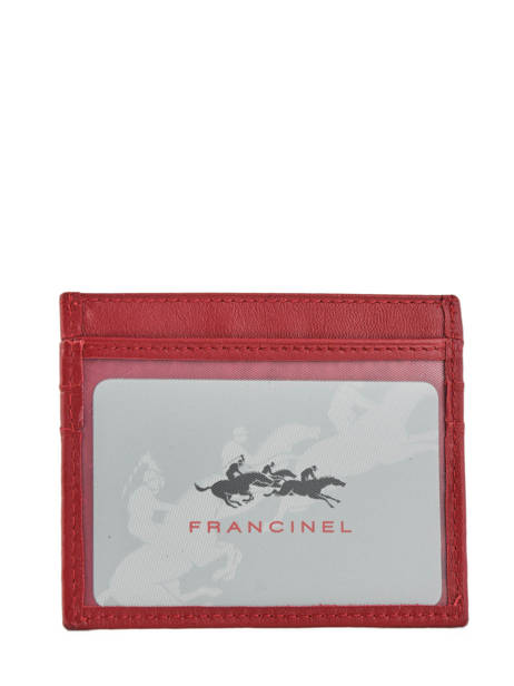 Porte-monnaie Cuir Francinel Rouge venise lisse 37902 vue secondaire 1