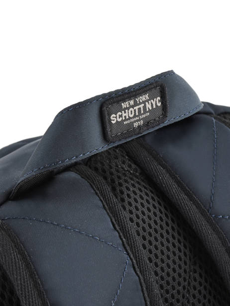 Backpack 1 Compartment Schott Blue army 18-62702 other view 1