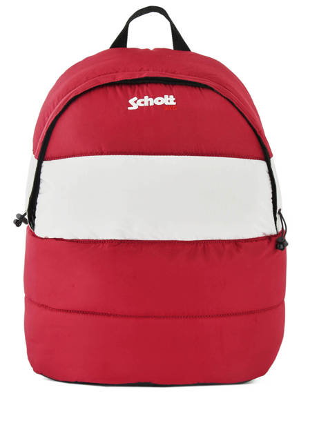 Backpack 1 Compartment Schott Red downbag 62714