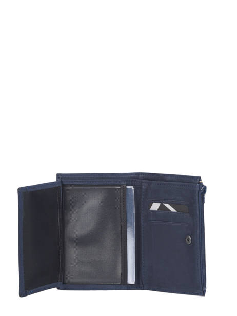 Porte-monnaie Etincelle Nubuck Cuir Etrier Bleu etincelle nubuck EETN619 vue secondaire 3