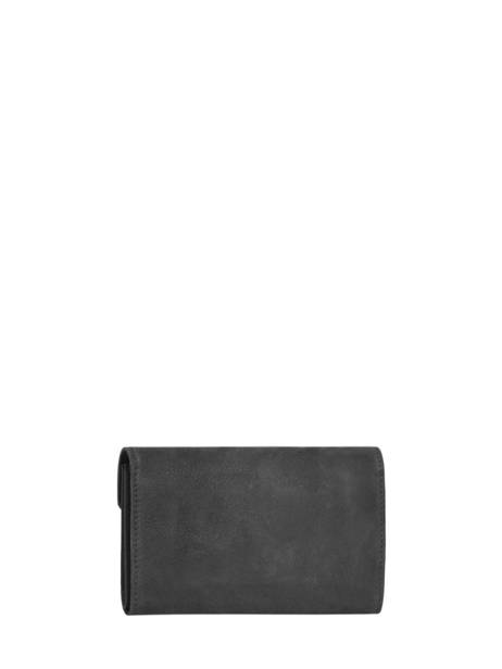 Leather Wallet Etincelle Nubuck Etrier Black etincelle nubuck EETN469 other view 2