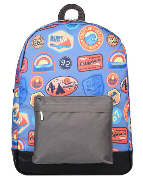 Backpack 1 Compartment Gars Caramel et cie Blue gars G