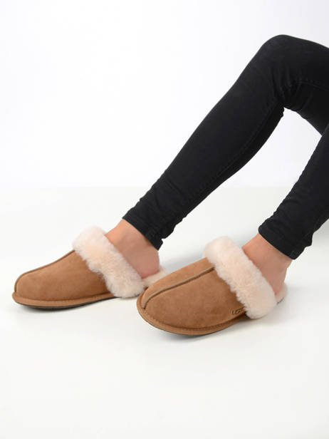 Scuffette Ii Slippers In Leather Ugg Brown women 1106872 other view 2
