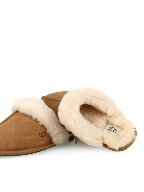 Scuffette Ii Slippers In Leather Ugg Brown women 1106872 other view 1