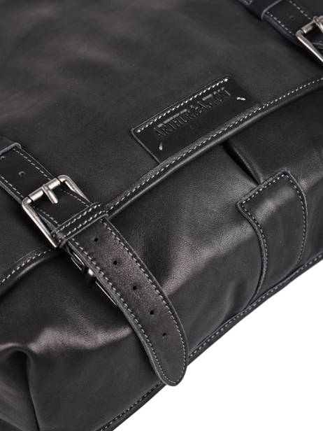 Leather Messenger Bag Arthur Arthur & aston Black johany 15 other view 1