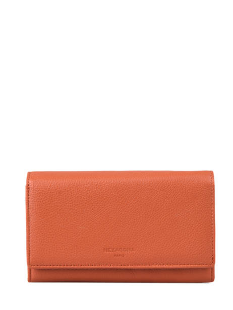 Leather Confort Wallet Hexagona Orange confort 467779