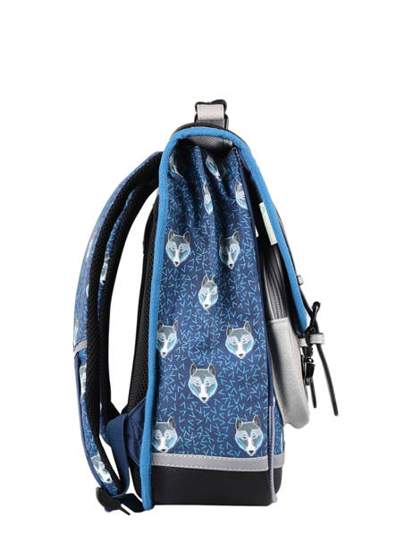 Backpack For Boys 2 Compartments Cameleon Blue vintage urban SD38 other view 7