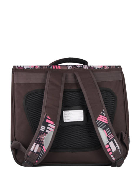 Satchel 2 Compartments Snowball Brown print 65841 other view 4