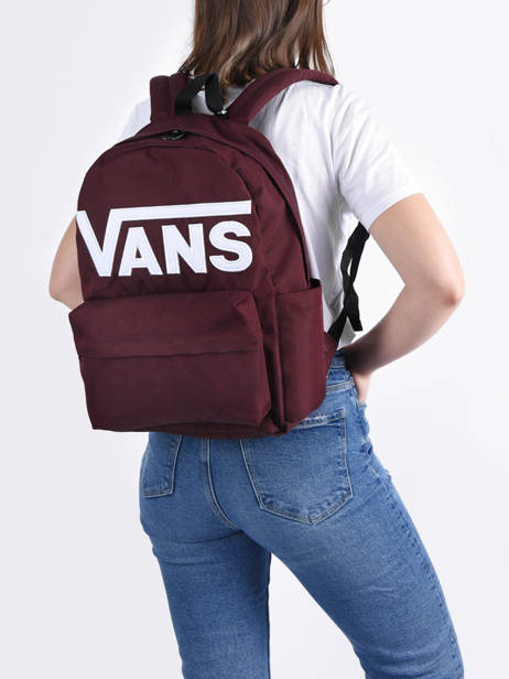 1 Compartment Backpack Vans Red backpack VN0A5KHP other view 2