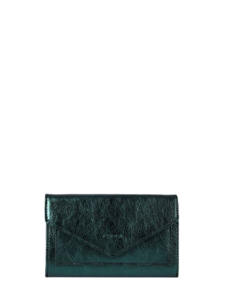 Leather Etincelle Irisée Portefeuille Etrier Blue etincelle irisee EETI469