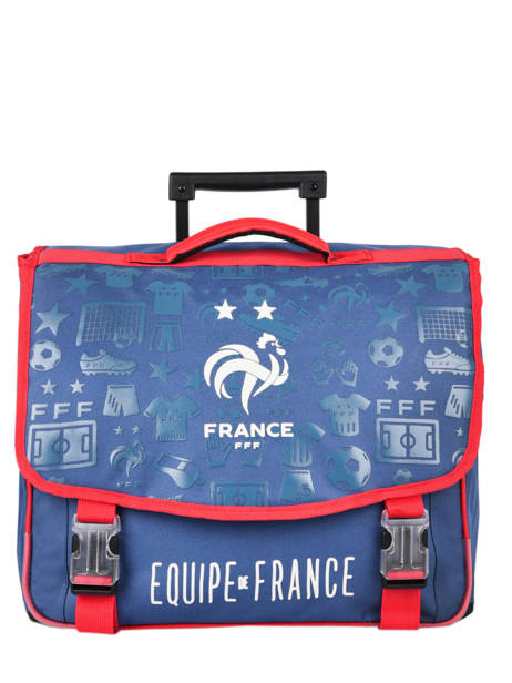 Wheeled Schoolbag 2 Compartments Federat. france football Blue le coq 203X203R