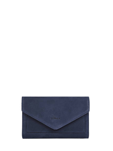 Leather Wallet Etincelle Nubuck Etrier Blue etincelle nubuck EETN469